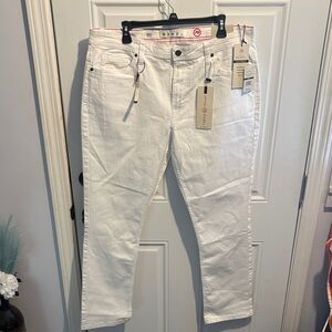 rebels White Slim Straight Men's Jeans